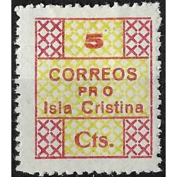 Viñeta Política. Pro Isla Cristina. 5 Céntimos (Nuevo, con señal de fijasellos)