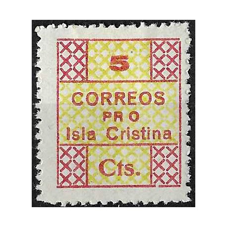Viñeta Política. Pro Isla Cristina. 5 Céntimos (Nuevo, con señal de fijasellos)