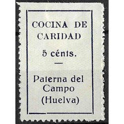 Viñeta. Cocina de Caridad. Paterna del Campo, Huelva. 5 Céntimos (Nuevo, con señal de fijasellos)