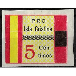 Viñeta Política. Pro Isla Cristina. 5 Céntimos (Nuevo, con señal de fijasellos)