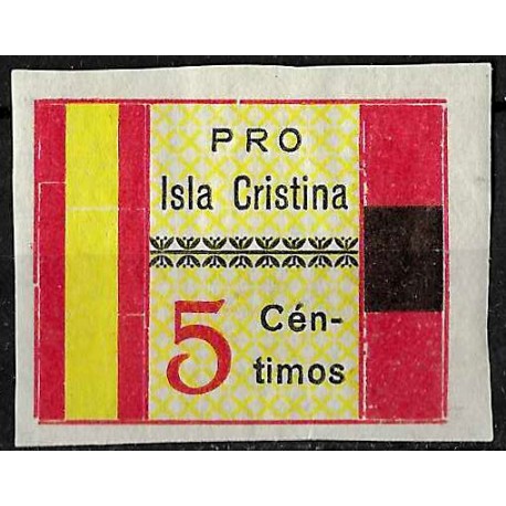 Viñeta Política. Pro Isla Cristina. 5 Céntimos (Nuevo, con señal de fijasellos)