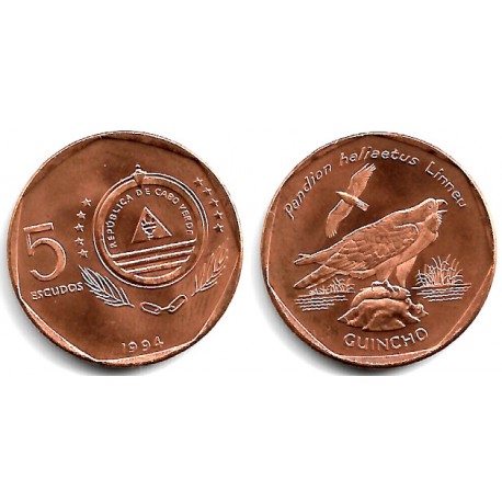 (28) Cabo Verde. 1994. 5 Escudos (SC)