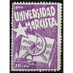 Viñeta Política. Pro Universidad Marxista. 10 Céntimos (Nuevo, sin goma)