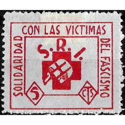 Viñeta Política. Solidaridad con las Víctimas del Fascismo. SRI. 5 Céntimos (Nuevo, con señal de fijasellos)