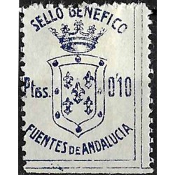 Viñeta. Benéfico. Fujentes de Andalucía. 0,10 Pesetas (Nuevo, con señal de fijasellos)
