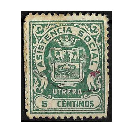 Viñeta. Asistencia Social. Utrera. 5 Céntimos (Usado)