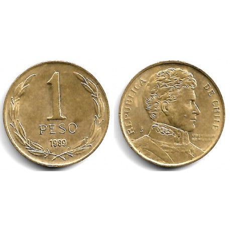 (216.2) Chile. 1989. 1 Peso (EBC)