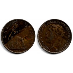 (826) Gran Bretaña. 1927. 1 Penny (BC/BC+)