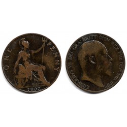 (794.2) Gran Bretaña. 1903. 1 Penny (BC)