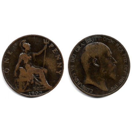 (794.2) Gran Bretaña. 1903. 1 Penny (BC)