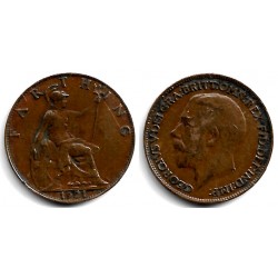 (808.2) Gran Bretaña. 1921. Farthing (MBC)