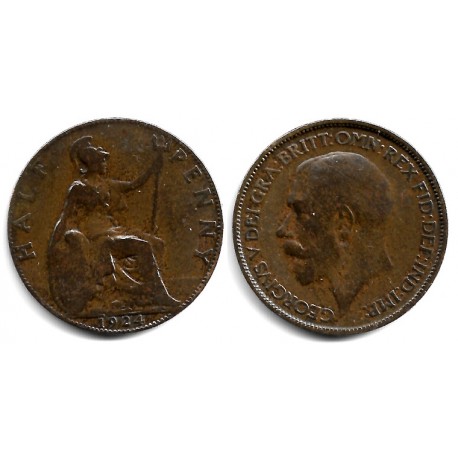 (808.1) Gran Bretaña. 1924. Half Penny (BC/BC-)