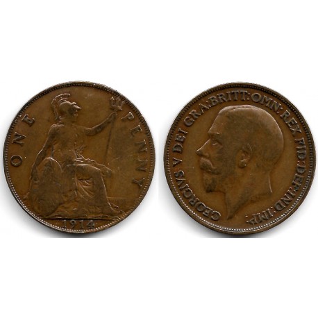 (810) Gran Bretaña. 1914. 1 Penny (BC)