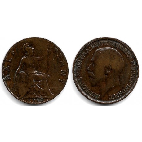 (809) Gran Bretaña. 1912. Half Penny (BC)