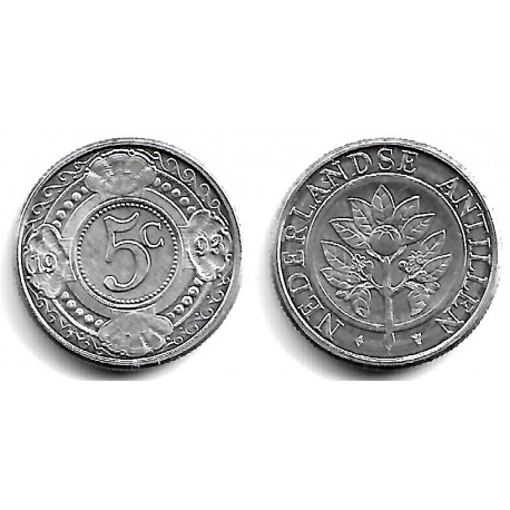 (33) Antillas Neerlandesas. 1993. 5 Cents (SC)