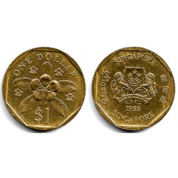 (54b) Singapur. 1988. 1 Dollar (EBC)