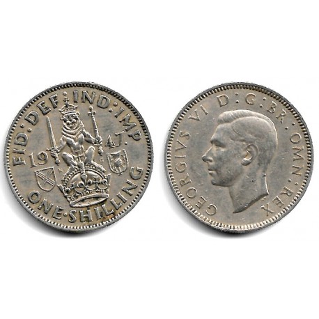 (864) Gran Bretaña. 1947. 1 Shilling (BC+)