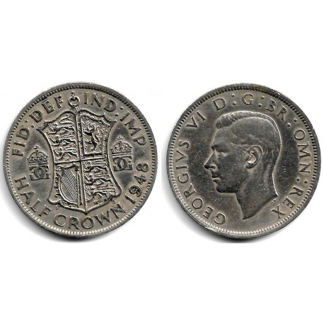 (866) Gran Bretaña. 1948. Half Crown (BC+)