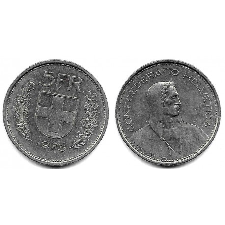 (40a.1) Suiza. 1975. 5 Francs (MBC)