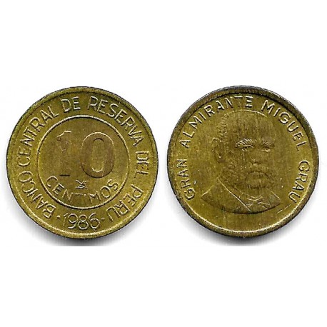 (293) Perú. 1986. 10 Centimos (EBC)