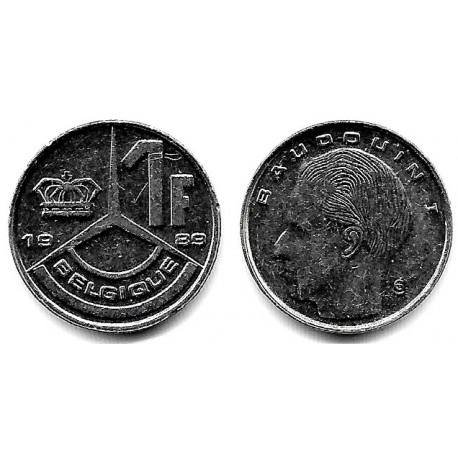 (170) Bélgica. 1989. 1 Franc (MBC+)