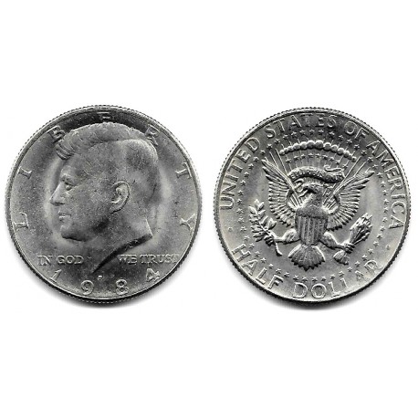 (A202b) Estados Unidos de América. 1984(P). Half Dollar (MBC+)