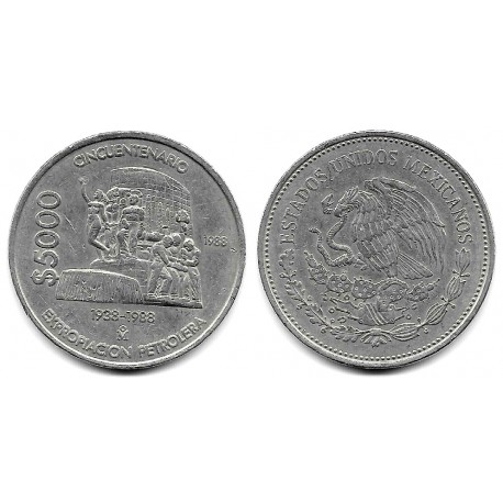 (531) Estados Unidos Mexicanos. 1989. 5000 Pesos (MBC-)