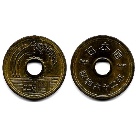 (Y72a) Japón. 1987(62). 5 Yen (MBC+)