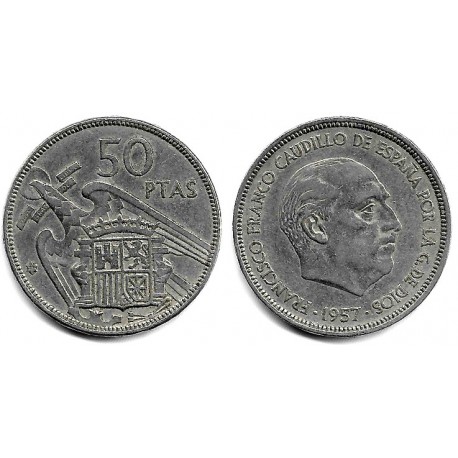 Estado Español. 1957*(71). 50 Pesetas (MBC-)