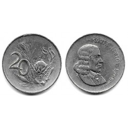 (69.1) Sudáfrica. 1965. 20 Cents (MBC)