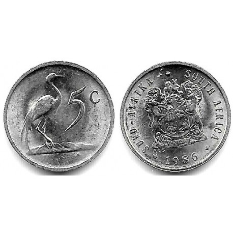 (84) Sudáfrica. 1986. 5 Cents (EBC)