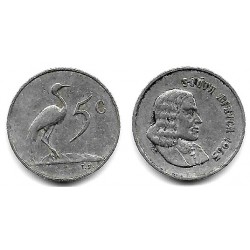 (67.1) Sudáfrica. 1965. 5 Cents (MBC)