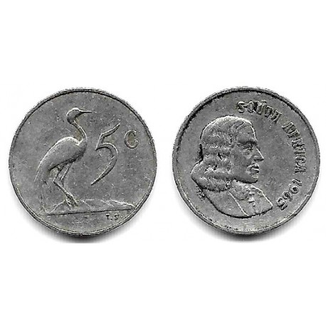 (67.1) Sudáfrica. 1965. 5 Cents (MBC)