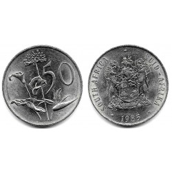 (87) Sudáfrica. 1985. 50 Cents (EBC+)