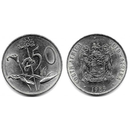 (87) Sudáfrica. 1985. 50 Cents (EBC+)