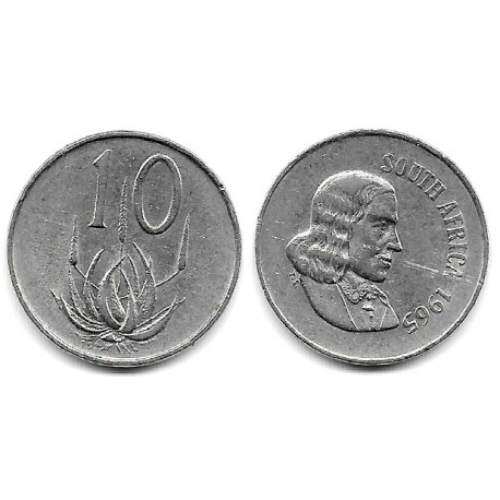 (68.1) Sudáfrica. 1965. 10 Cents (MBC-)