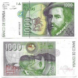 España. 1992. 1000 Pesetas (MBC/MBC-) Serie 6M