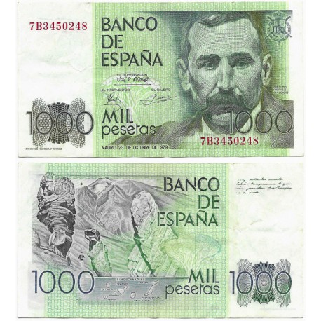 España. 1979. 1000 Pesetas (MBC-) Serie 7B