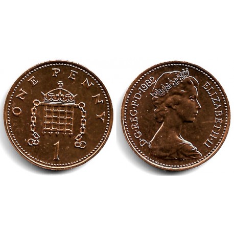 (927) Gran Bretaña. 1982. 1 Penny (SC)