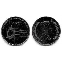 (73) Jordania. 2008. 5 Piastres (SC)