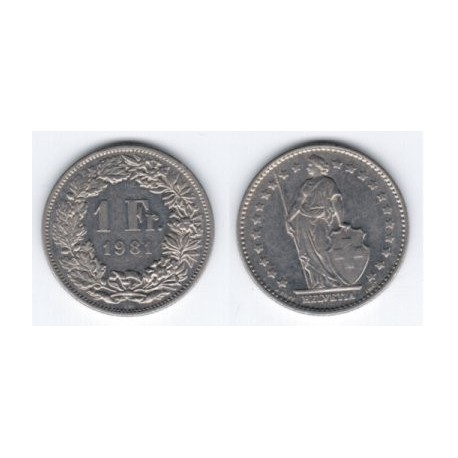 (24a.1) Suiza. 1981. 1 Franc (EBC)