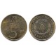 (22.1) Alemania Democrática. 1969. 5 Mark (EBC)