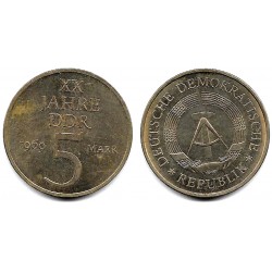 (22.1) Alemania Democrática. 1969. 5 Mark (EBC)
