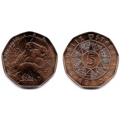 Austria. 2026. 5 Euro (SC) Conejos