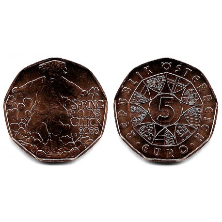 Austria. 2026. 5 Euro (SC) Spring ins Glück