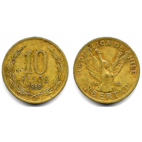 (218.2) Chile. 1988. 10 Pesos (MBC-)