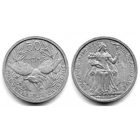 (1) Nueva Caledonia. 1949. 50 Centimes (EBC)