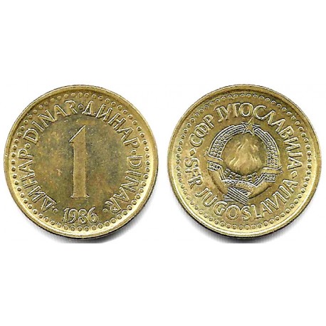 (86) Yugoslavia. 1986. 1 Dinara (EBC)