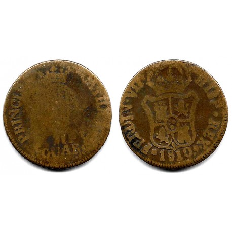 Fernando VII. 1810. 3 Cuartos (RC/RC+) Ceca de Cataluña