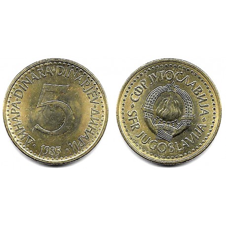 (88) Yugoslavia. 1985. 5 Dinara (EBC)
